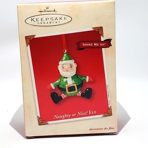 Vintage Hallmark Keepsake Ornament Naughty or Nice? Elf! 2002